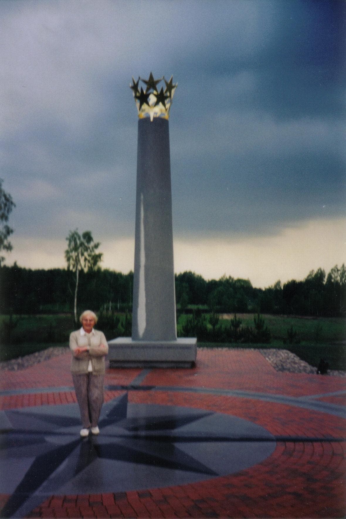 Monument marking the Geographical Center of Europe near Vilnius