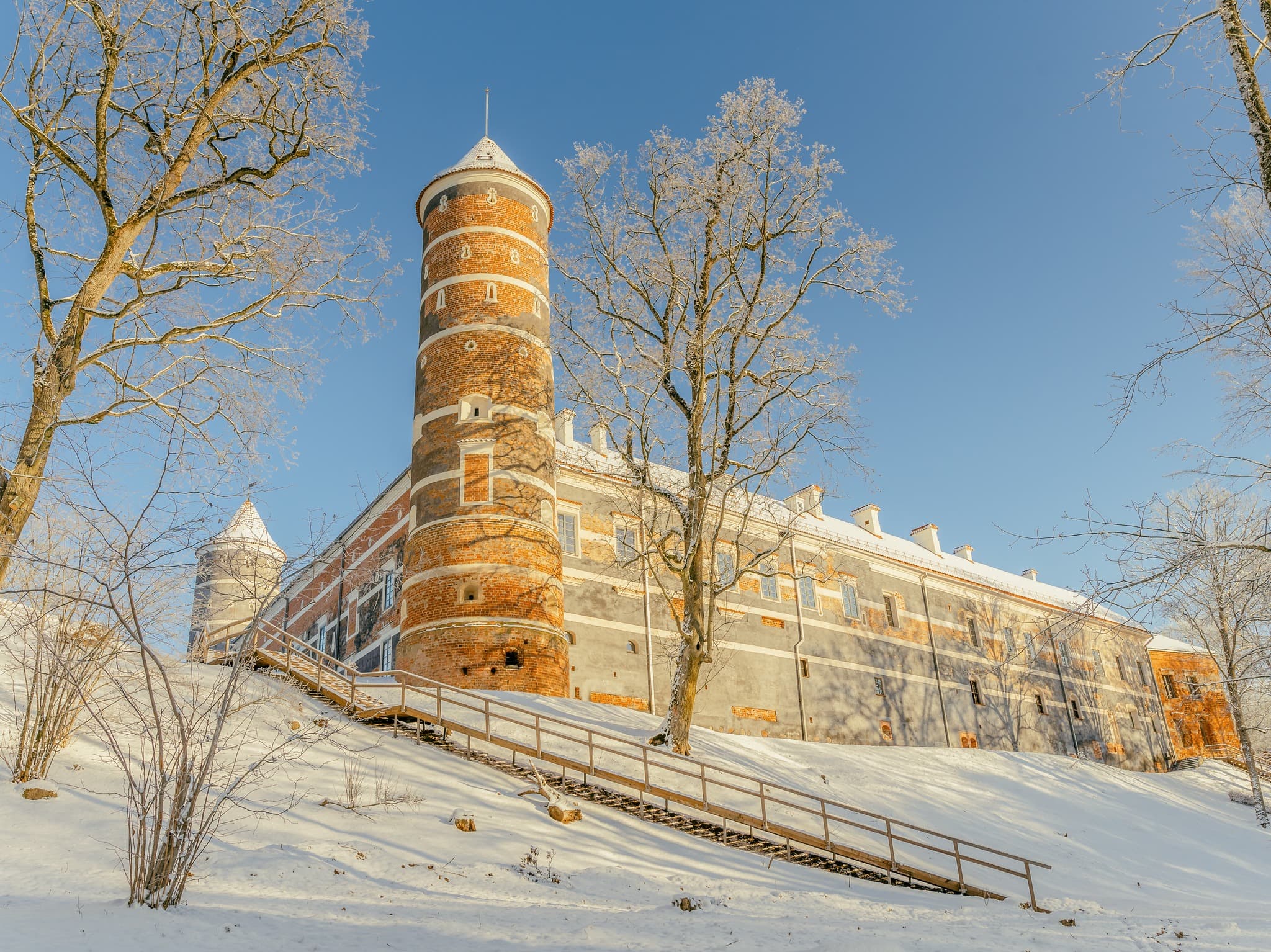 Renaissance Panemunė Castle on the banks of the Nemunas River