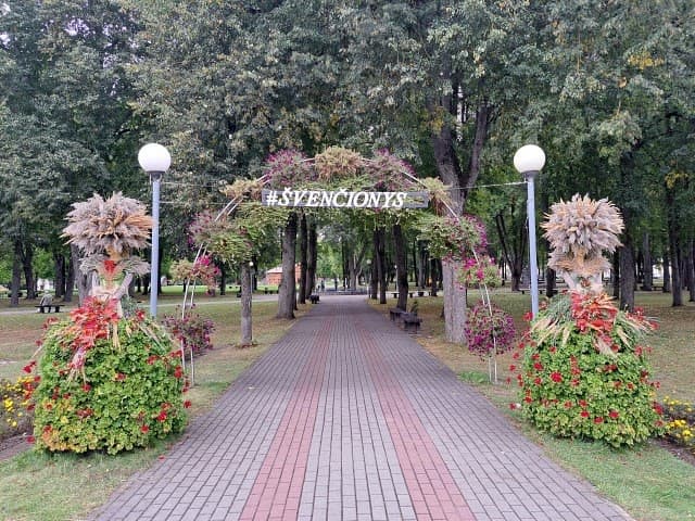 Vintage Soviet diesel locomotive at the Švenčionys Railway Museum