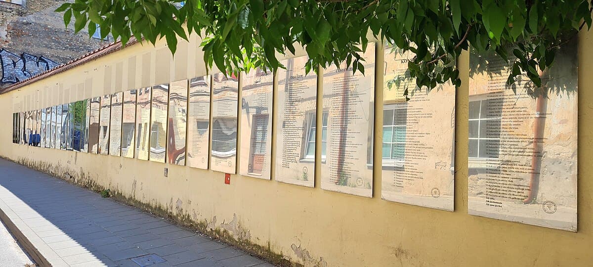 The Angel of Užupis statue in the main square of the self-declared republic