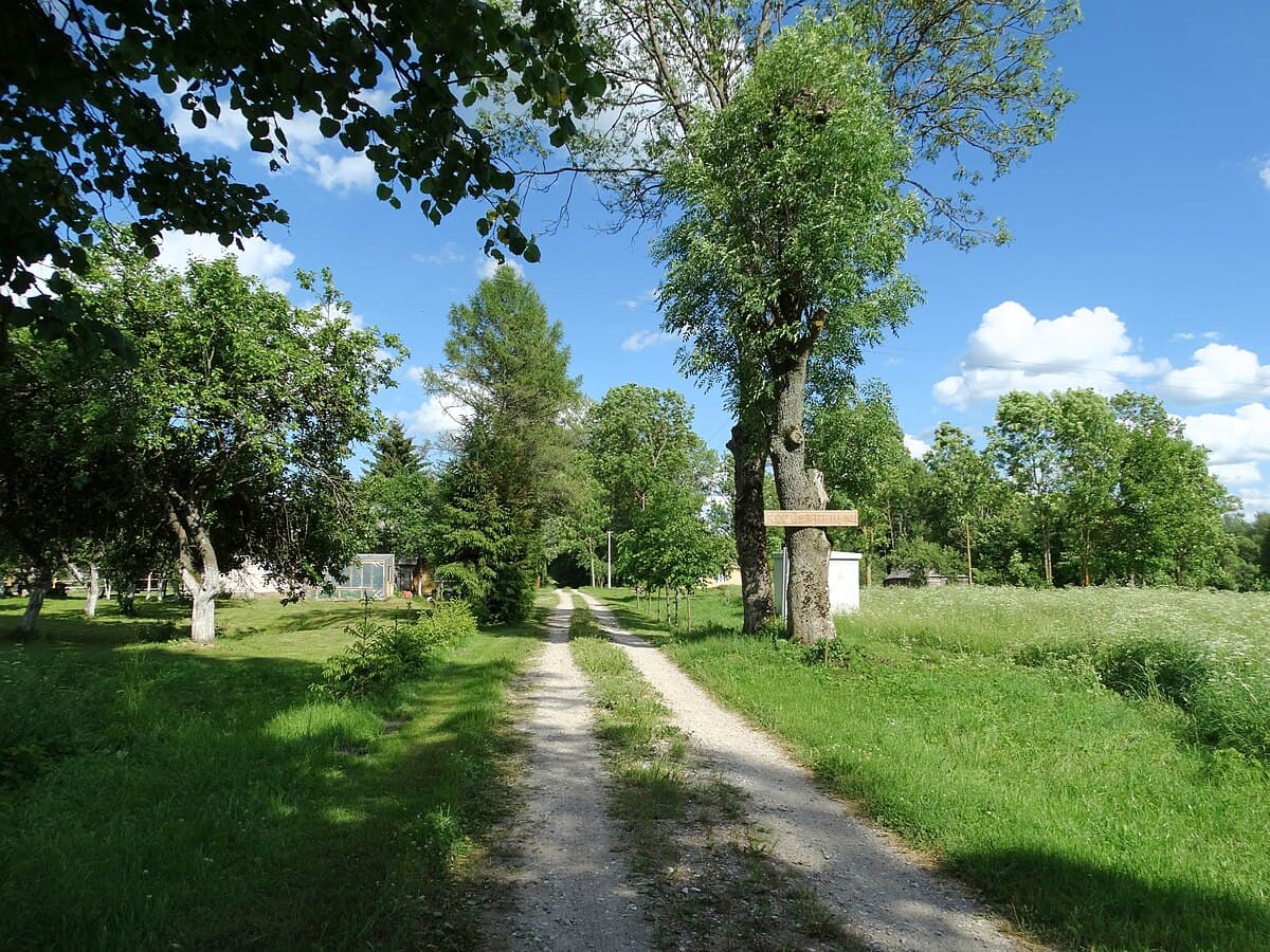 Panoramic view from the summit of Žemaitkiemis Mound over the Šventoji River valley